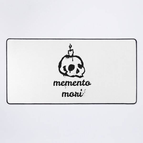 Item preview, Memento Mori Latin Quote Skull Candle Gothic Dark Philosophy designed and sold by HYPNK.