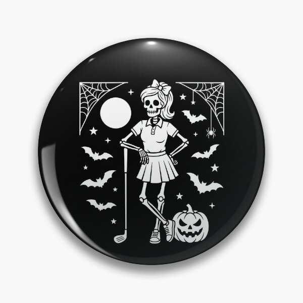 Item preview, Squelette Fille Joueuse De Golf Citrouille Halloween designed and sold by MizoX7.