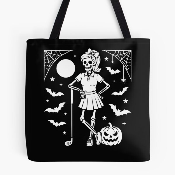 Aperçu de l'œuvre Squelette Fille Joueuse De Golf Citrouille Halloween créée et vendue par MizoX7.
