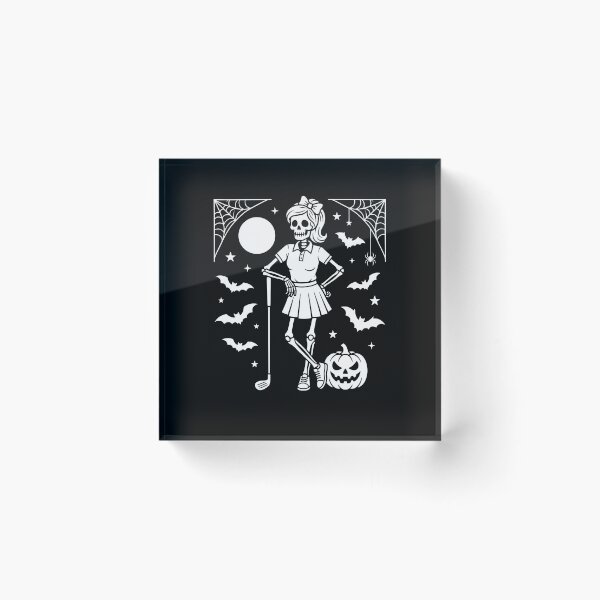 Item preview, Squelette Fille Joueuse De Golf Citrouille Halloween designed and sold by MizoX7.