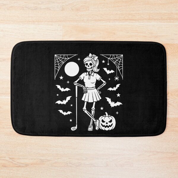 Aperçu de l'œuvre Squelette Fille Joueuse De Golf Citrouille Halloween créée et vendue par MizoX7.