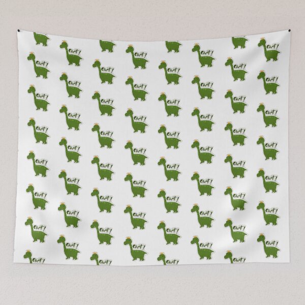 Item preview, Cute Green Dinosaur Wearing A Crown  designed and sold by PixellaneArt.
