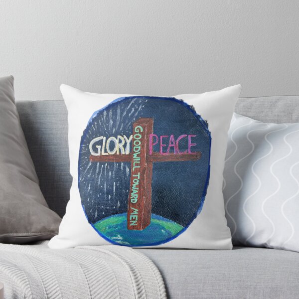 Item preview, The Cross: Glory, peace and goodwill designed and sold by WAV-Wear-A-Vibe.