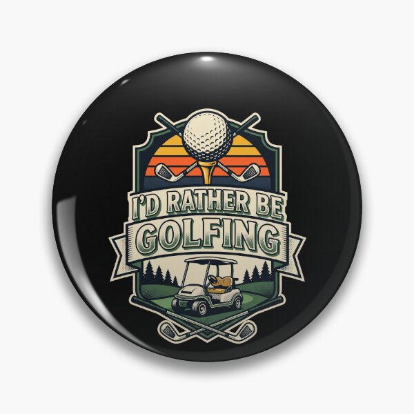 Item preview, I'd Rather Be Golfing Voiturette Rétro Vintage designed and sold by MizoX7.