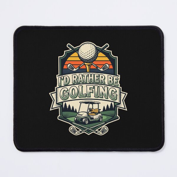Item preview, I'd Rather Be Golfing Voiturette Rétro Vintage designed and sold by MizoX7.