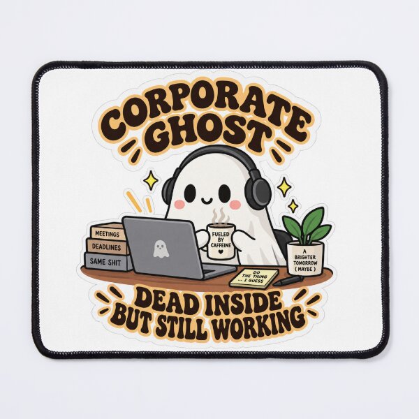 Item preview, Corporate Ghost – Dead Inside But Still Working designed and sold by OxiSkor.