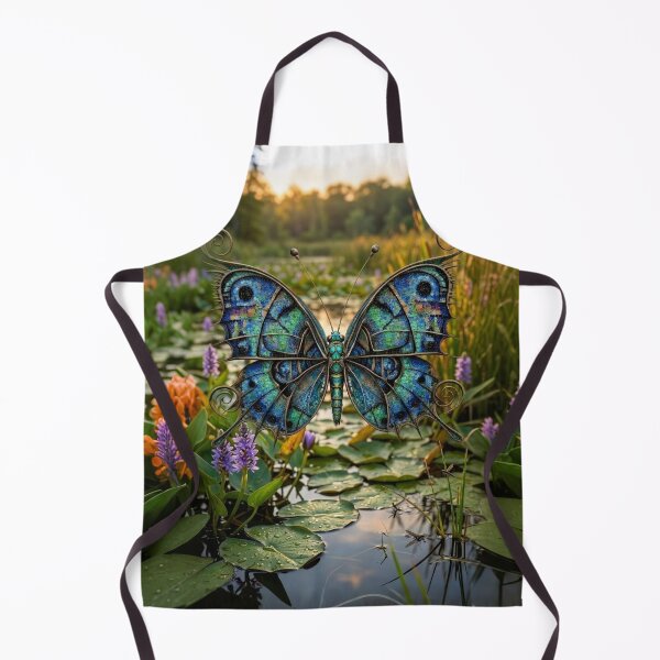 Item preview, Stained Glass Butterfly | Filigree Metallic Fantasy Nature Art designed and sold by KingsArtworx 2.