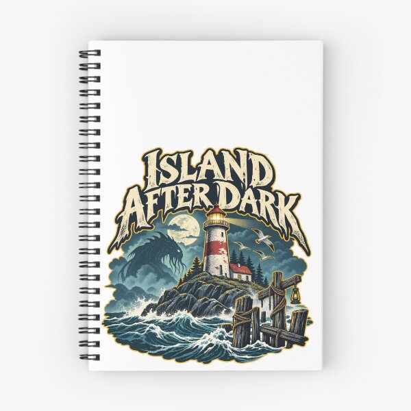 Item preview, Island After Dark Haunted Lighthouse Sea Monster Art designed and sold by IRON WINGS /USAF.