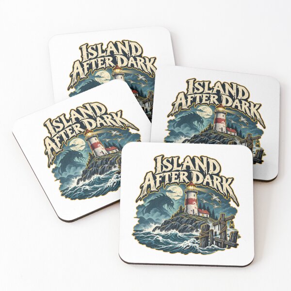 Item preview, Island After Dark Haunted Lighthouse Sea Monster Art designed and sold by IRON WINGS /USAF.