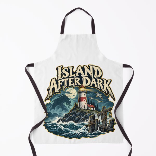 Item preview, Island After Dark Haunted Lighthouse Sea Monster Art designed and sold by IRON WINGS /USAF.