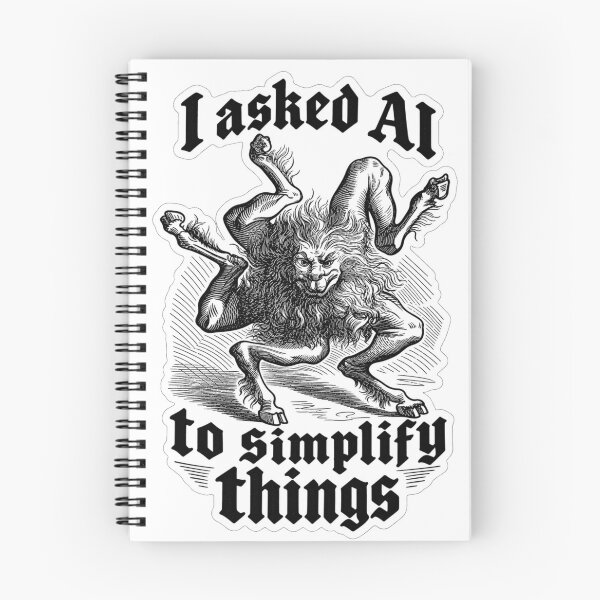 Item preview, When You Ask AI to Simplify Things designed and sold by MagicStrawberry.