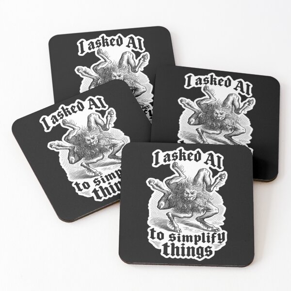 Item preview, When You Ask AI to Simplify Things designed and sold by MagicStrawberry.