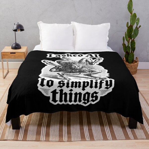 Item preview, When You Ask AI to Simplify Things designed and sold by MagicStrawberry.