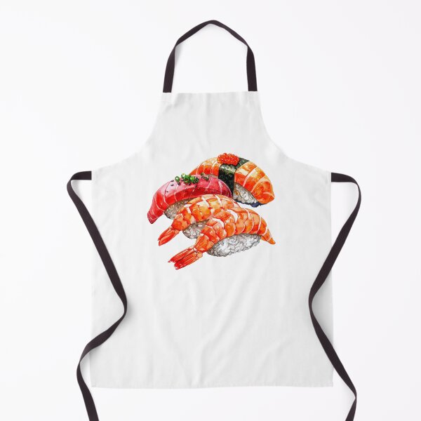 Item preview, Japanese Sushi Watercolor Illustration designed and sold by BetweenForms.