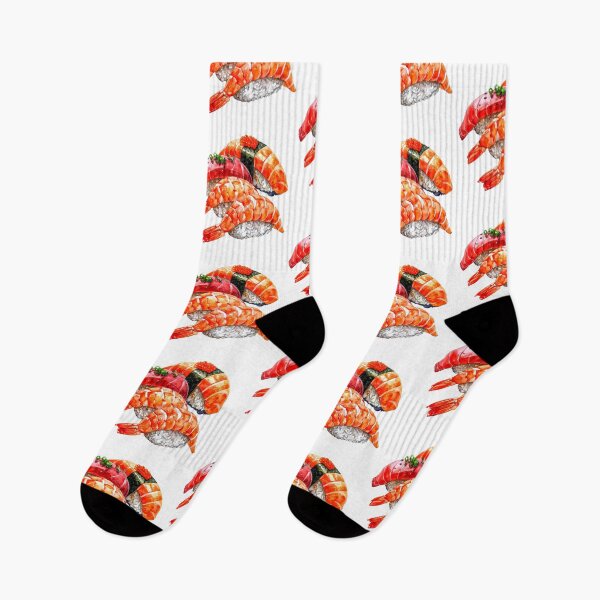Item preview, Japanese Sushi Watercolor Illustration designed and sold by BetweenForms.