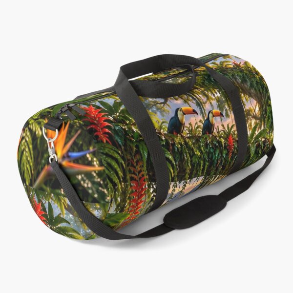 Item preview, Tropical Jungle Paradise – Colorful Macaws, Toucans & Waterfall designed and sold by IRON SIREN.