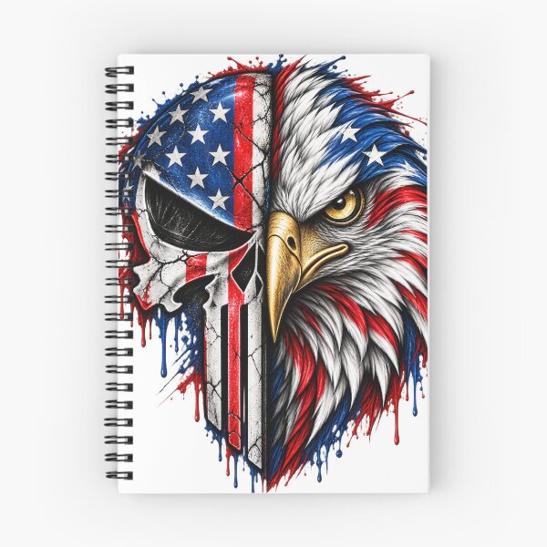 Item preview, Copy of American Skull Eagle – Dark Patriot Charcoal Art designed and sold by Sascha-Heiko.