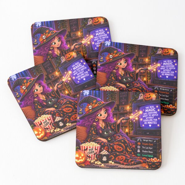 Item preview, The Real Magic – Retro Movie Night Witch designed and sold by The Cutting Room.