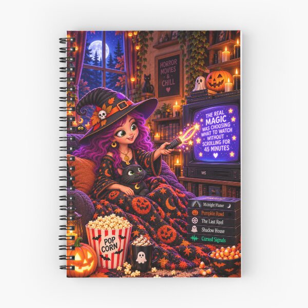 Item preview, The Real Magic – Retro Movie Night Witch designed and sold by The Cutting Room.
