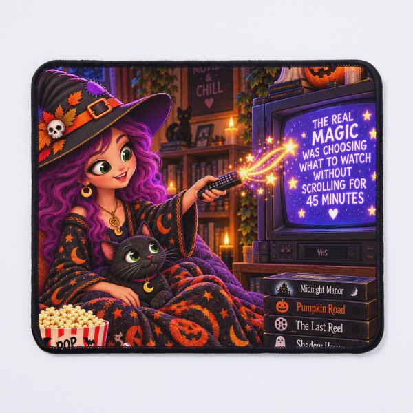 Item preview, The Real Magic – Retro Movie Night Witch designed and sold by The Cutting Room.