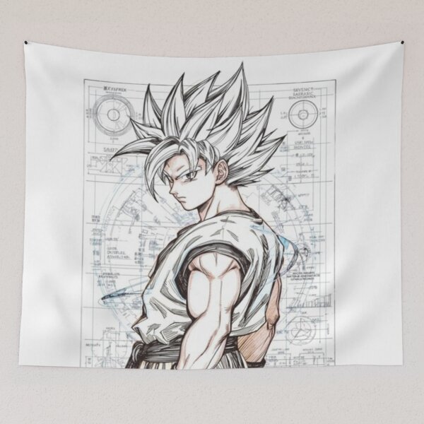 Item preview, Goku Super Saiyan Blueprint – Dragon Ball Tech Art designed and sold by frantuliuss.