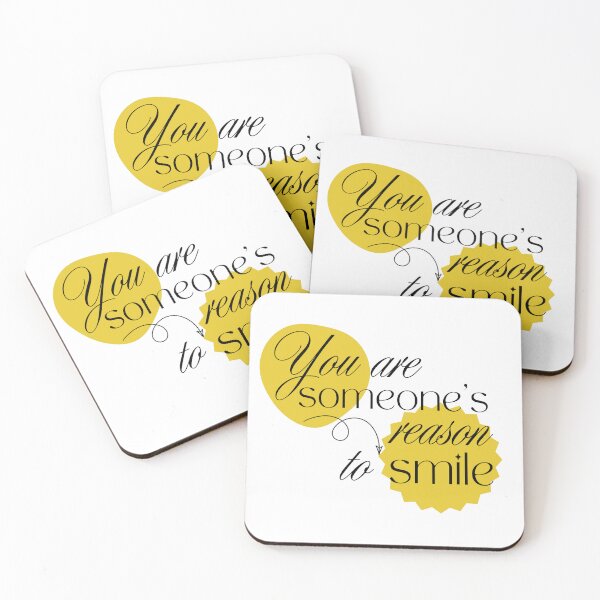 Item preview, You Are Someones Reason To Smile Positive Quote Typography designed and sold by serotonin75114.