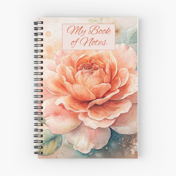Item preview, Treat your thoughts to a beautiful home with this delicate floral design notebook designed and sold by SI-GER.