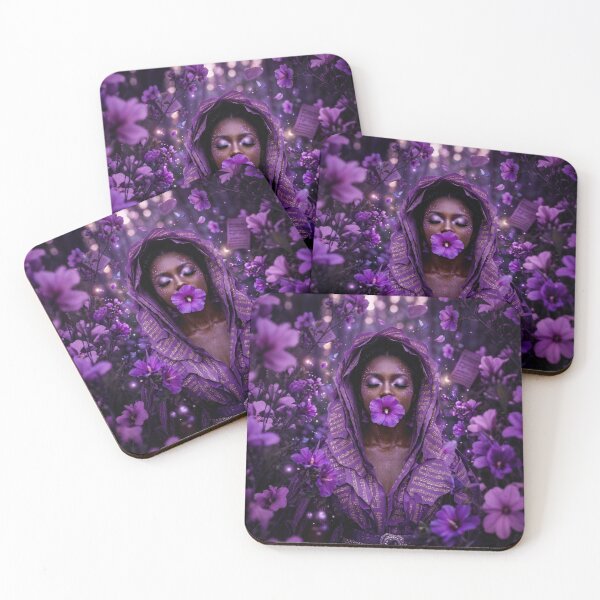 Item preview, Purple Sonata Goddess | Sheet Music Floral Fantasy Portrait designed and sold by KingsArtworx 2.