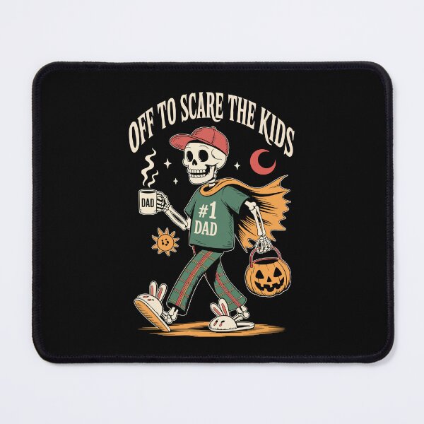 Item preview, Off to Scare the Kids Skeleton Dad Halloween designed and sold by jkrphoto.