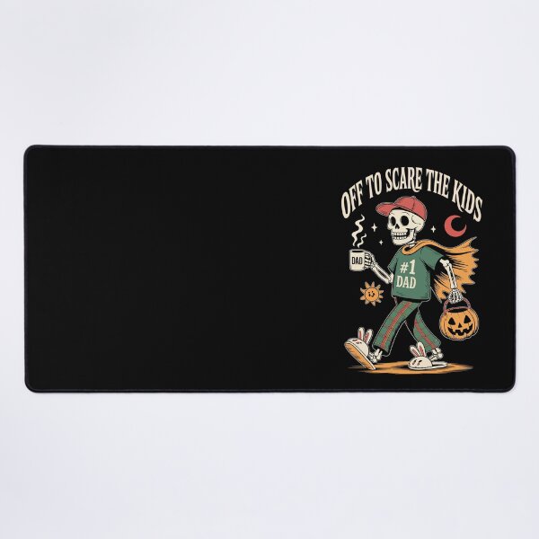 Item preview, Off to Scare the Kids Skeleton Dad Halloween designed and sold by jkrphoto.
