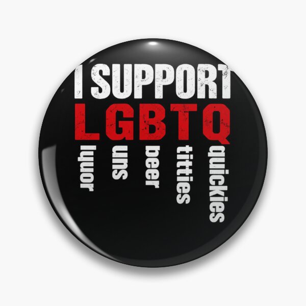 Item preview, I Support LGBTQ Liquor Guns Beer Titties Quickies Funny Parody designed and sold by will freed18.