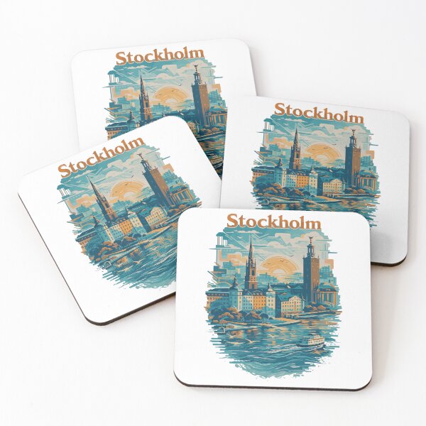 Artikelvorschau, Stockholm Silhouette – Stolz & Liebe für Deine Stadt entworfen und verkauft von Pineapple-Tree.
