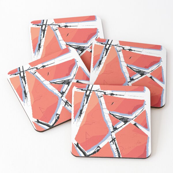Item preview, Shattered Coral - Abstract Geometric Design designed and sold by photossmirnov.