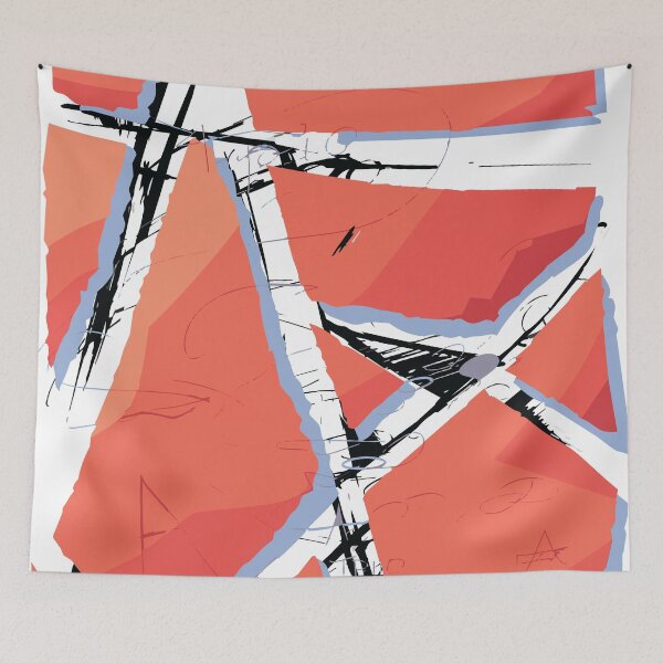 Item preview, Shattered Coral - Abstract Geometric Design designed and sold by photossmirnov.