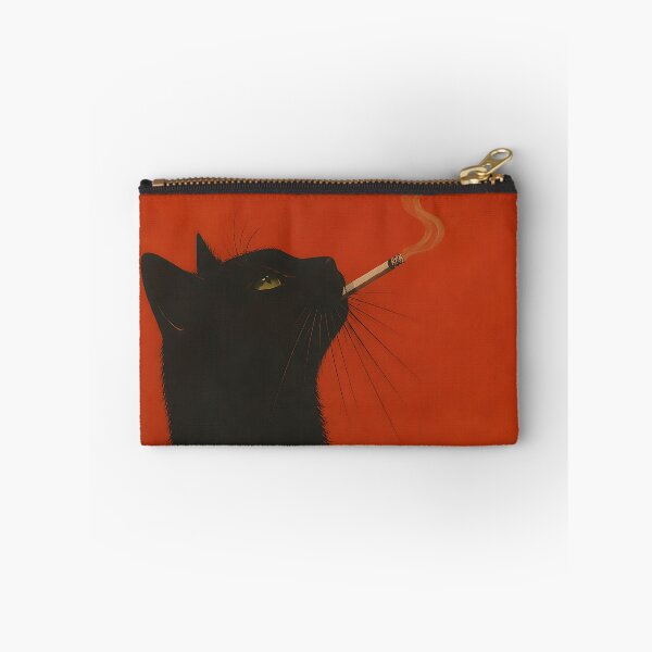 Item preview, Black Cat Smoking Cigarette Retro Noir Art designed and sold by artswag.