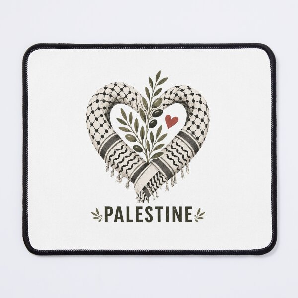 Aperçu de l'œuvre La Palestine dans nos cœurs créée et vendue par OliveKey.