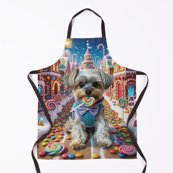 Item preview, Yorkie Candy Land Village | Cute Gingerbread Holiday Puppy Art designed and sold by KingsArtworx 2.