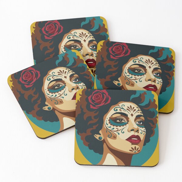 Item preview, Catrina Flat Color Art | Day of the Dead Mexican Sugar Skull designed and sold by  Ojo de Lilith.