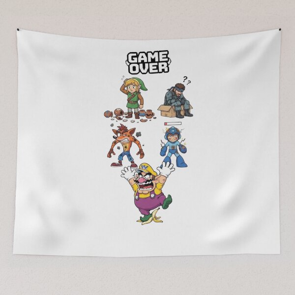 Item preview, Retro Video Game Over Rage Quit Funny Mashup designed and sold by Alaric4you.