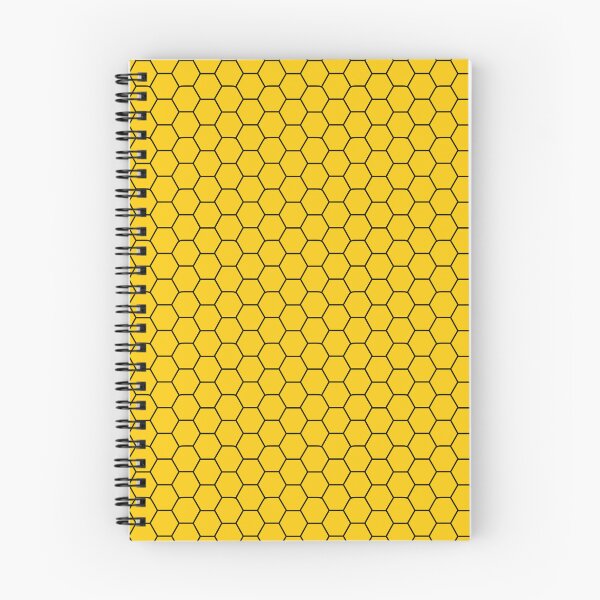 Item preview, Black Beehive Pattern on Yellow – Honeycomb Geometric Background designed and sold by EmeraldeaArt.