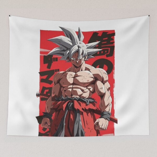 Item preview, Goku Ultra Instinct Red Poster – Dragon Ball Art designed and sold by frantuliuss.