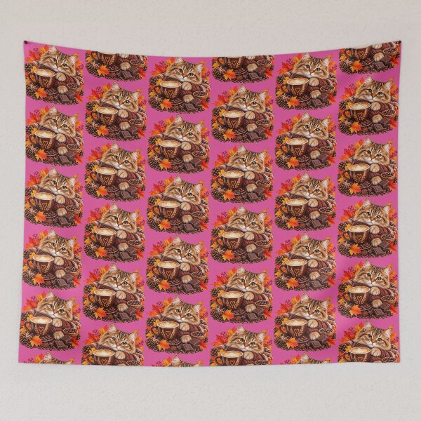 Item preview, Chocolate Brown Coffee Autumn Cat designed and sold by Tianjie-Yishu.