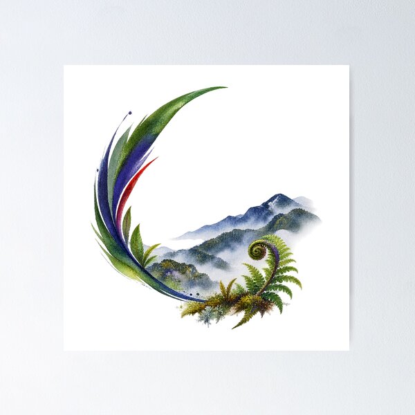 Item preview, Albertine Rift Forest Motif Digital Watercolour designed and sold by FurusatoGallery.