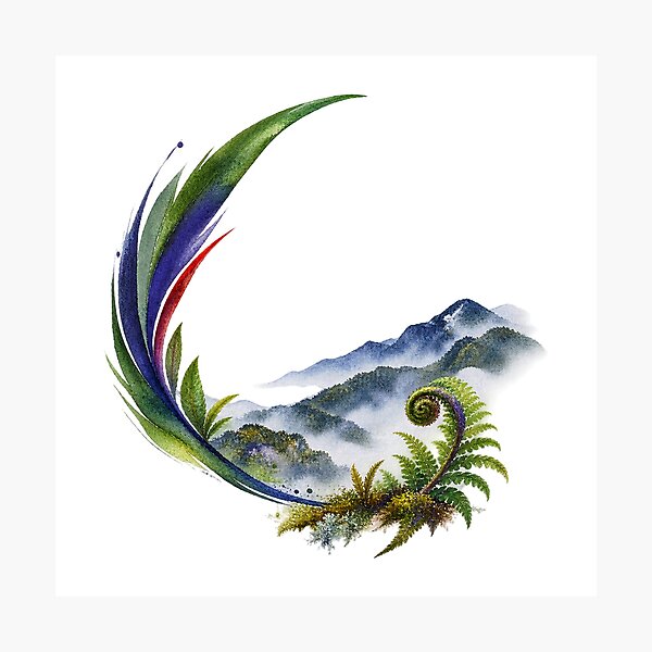 Item preview, Albertine Rift Forest Motif Digital Watercolour designed and sold by FurusatoGallery.