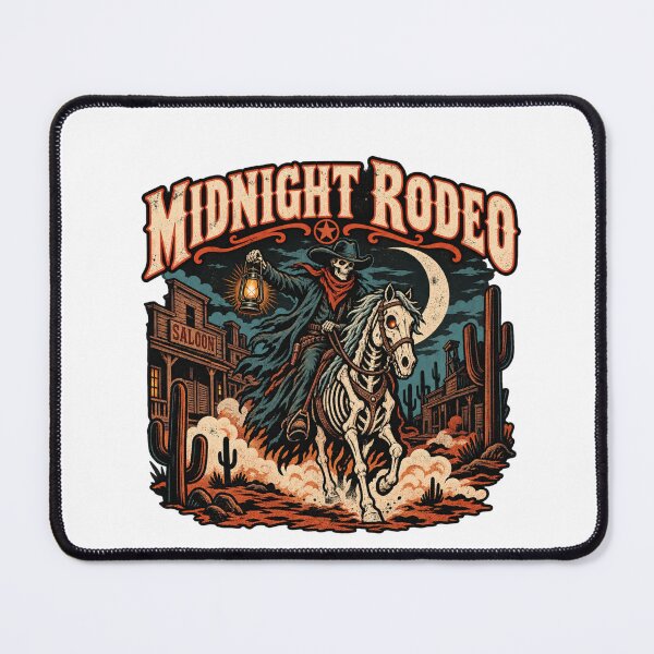 Item preview, Midnight Rodeo Ghost Cowboy Western Horror Art designed and sold by IRON WINGS /USAF.