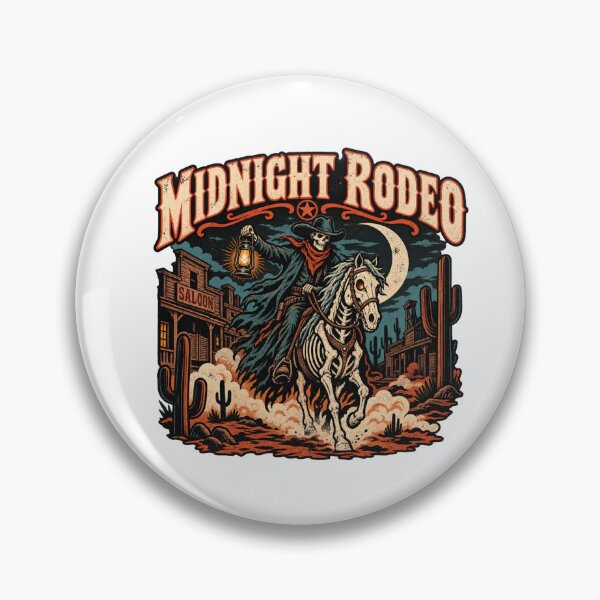 Artikelvorschau, Mitternachtsrodeo, Geister-Cowboy, Western-Horror-Kunst entworfen und verkauft von IRON WINGS /USAF.