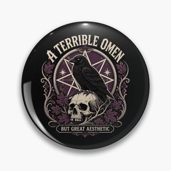 Item preview, Gothic Raven Skull Shirt A Terrible Omen But Great Aesthetic Halloween Tee designed and sold by Dice_Goblin_Studio.