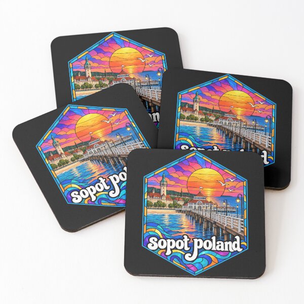 Item preview,  Sopot Trojmiasto Poland Stained Glass Travel designed and sold by TomFrontierArt.