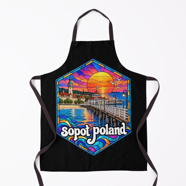 Item preview,  Sopot Trojmiasto Poland Stained Glass Travel designed and sold by TomFrontierArt.