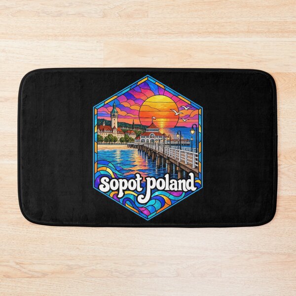 Item preview,  Sopot Trojmiasto Poland Stained Glass Travel designed and sold by TomFrontierArt.